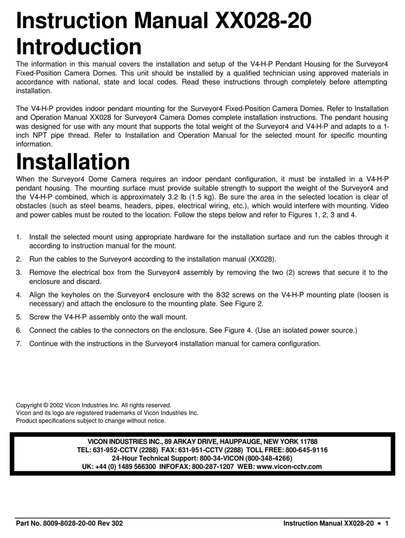 Vicon V4-H-P User manual Vicon V4-H-P User manual