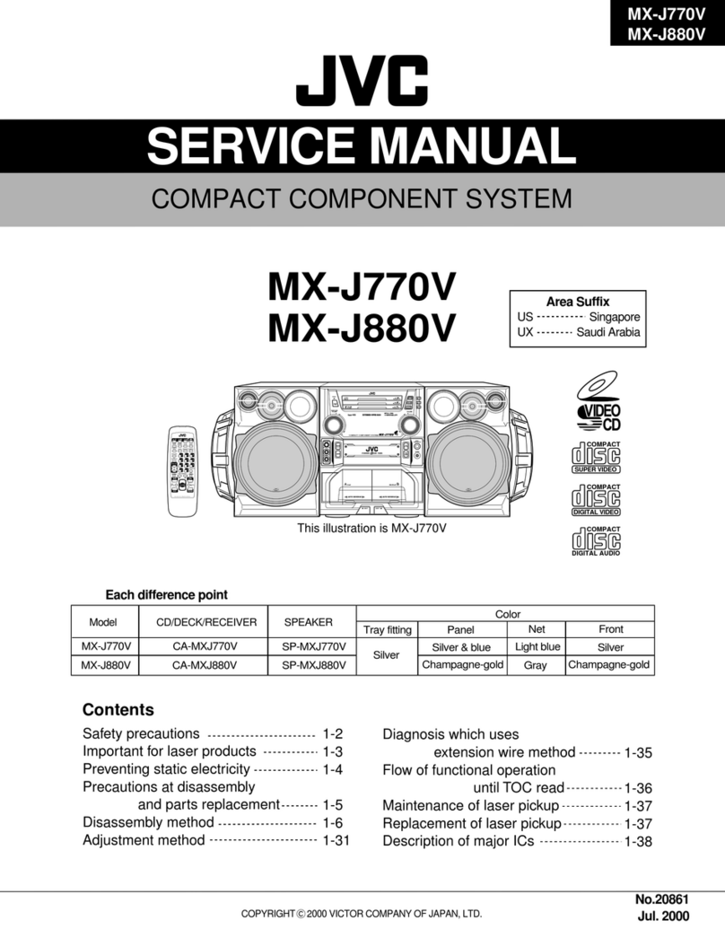 JVC MX-J770V User manual