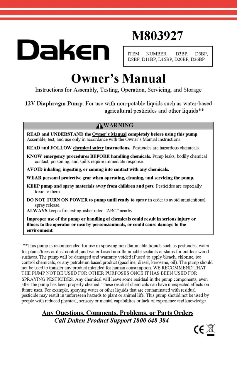 Daken M803927 owner's manual