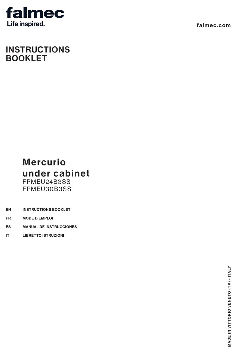 FALMEC Mercurio FPMEU30B3SS Instruction booklet