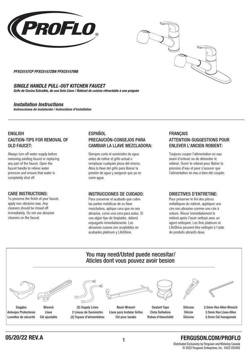 ProFlo PFXC5157CP installation instructions ProFlo PFXC5157CP installation instructions
