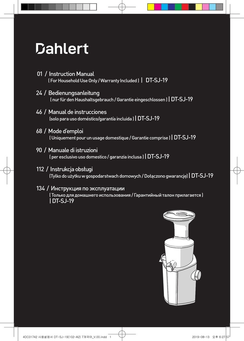 Dahlert DT-SJ-19 instruction manual