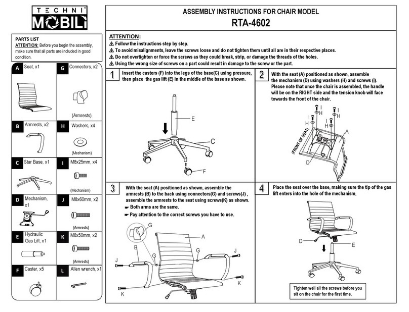 Techni Mobili RTA-4602 Assembly instructions