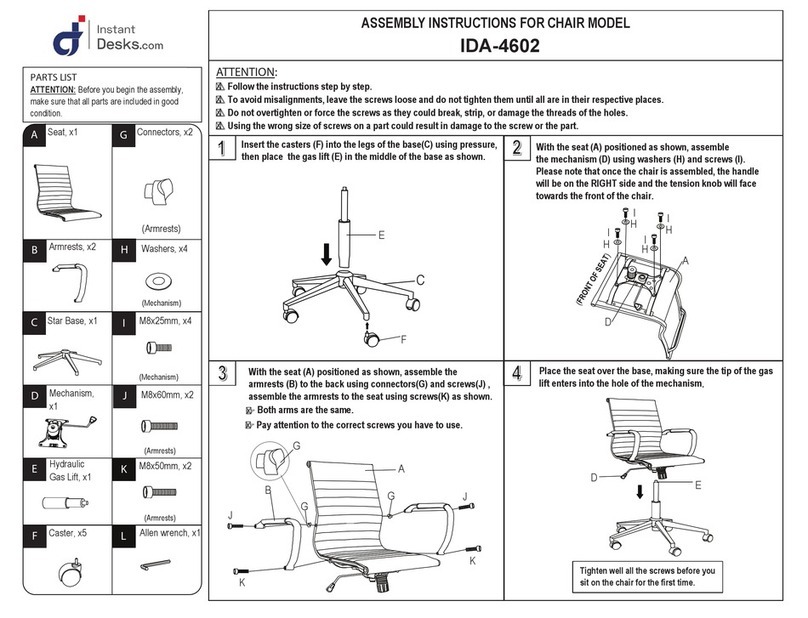 Instant Desks IDA-4602 User manual Instant Desks IDA-4602 User manual