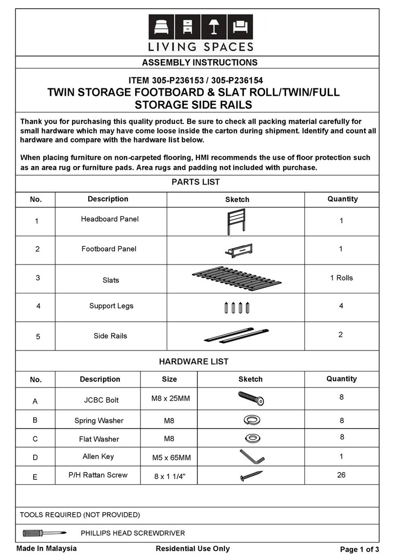 Living Spaces 305-P236153 User manual