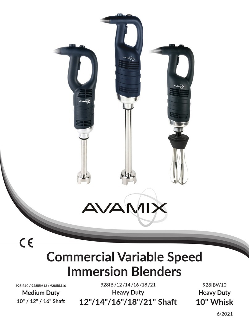 Avamix 928IB12 User manual