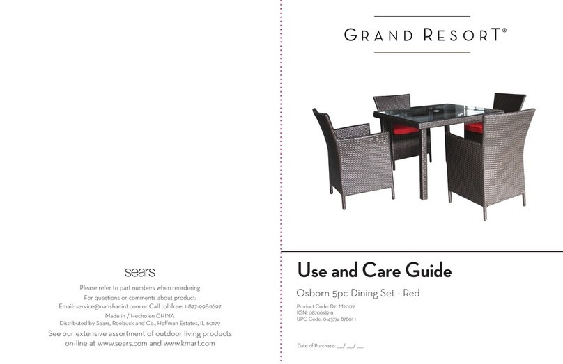 GRAND RESORT D71 M20177 Use and care guide GRAND RESORT D71 M20177 Use and care guide