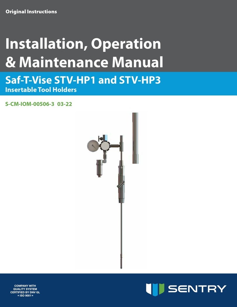 Sentry Saf-T-Vise STV-HP3 Installation, operation & maintenance manual