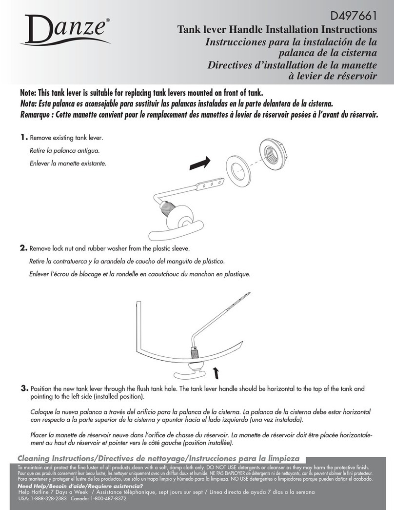 Danze D497661 User manual Danze D497661 User manual