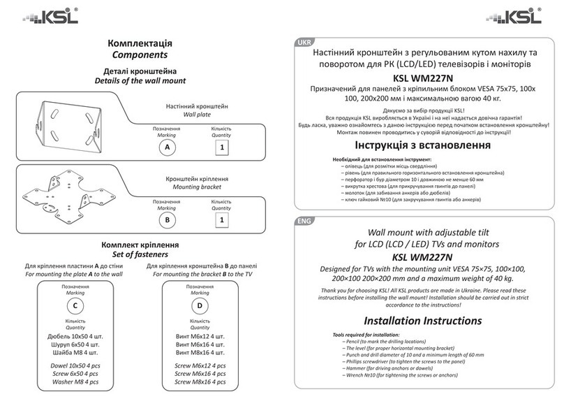 KSL WM227N quick guide