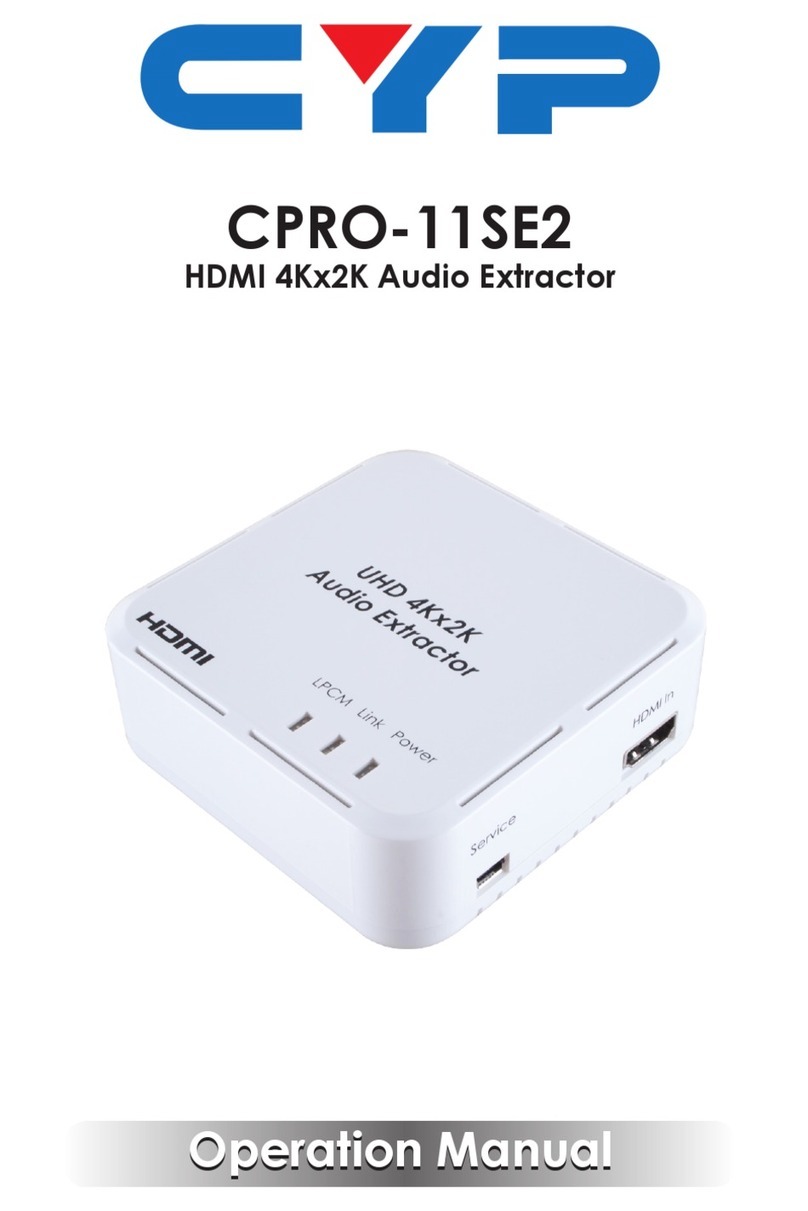 CYP CPRO-11SE2 User manual