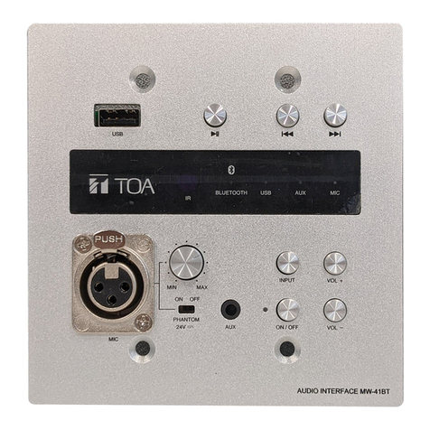 Toa MW-41BT-AM operating instructions