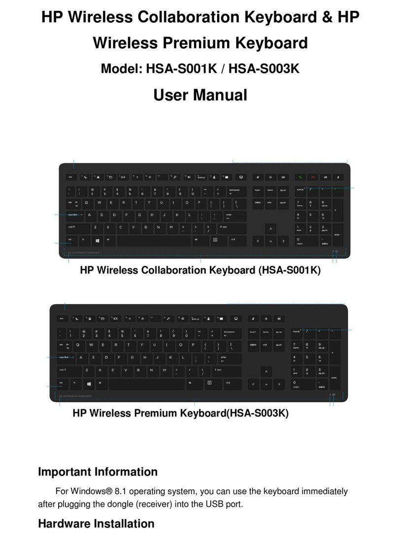 Sunrex HSA-S001K user manual