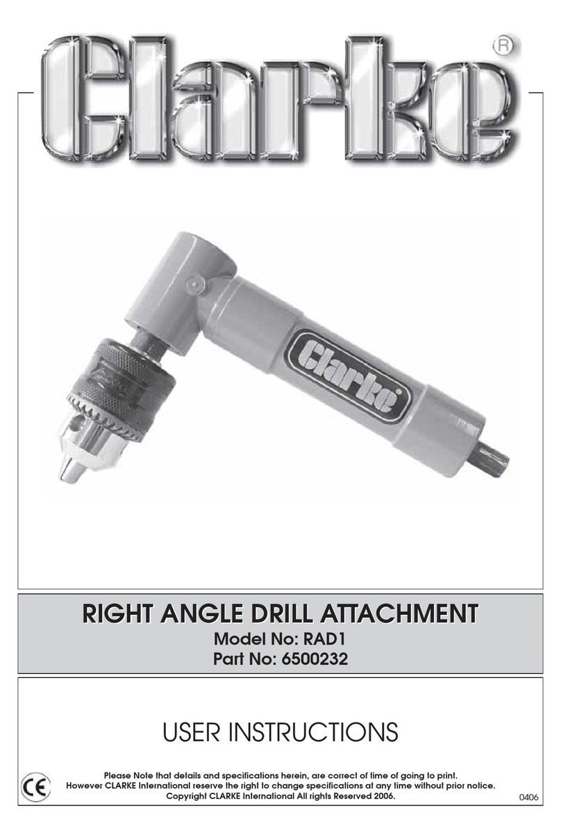 Clarke 6500232 User instructions