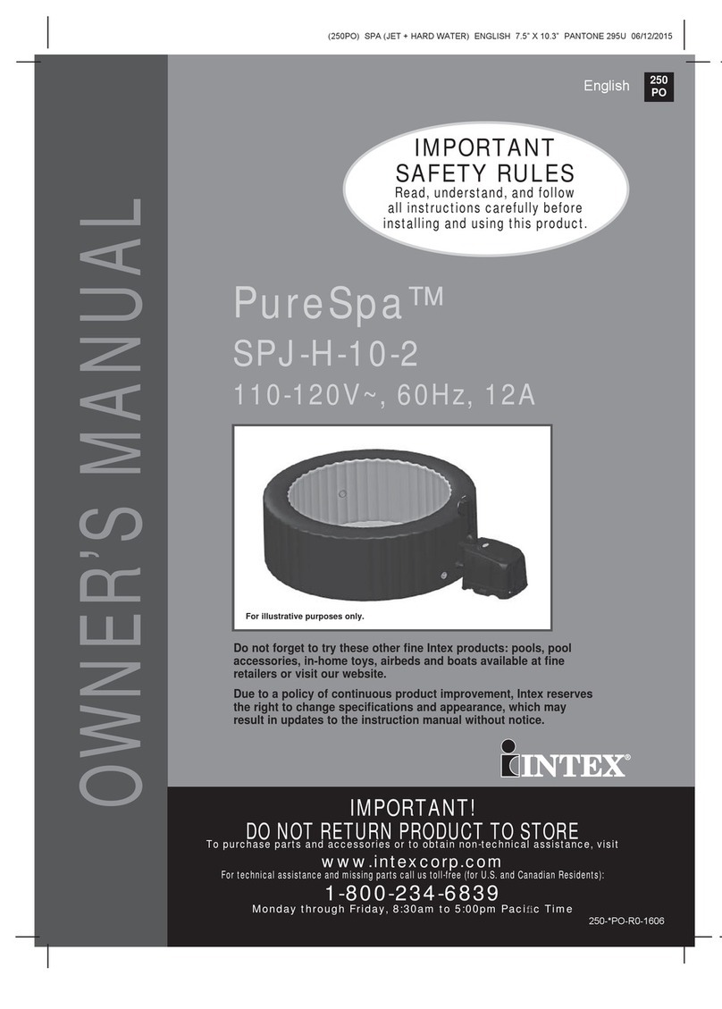 Intex PureSpa SPJ-H-10-2 User manual