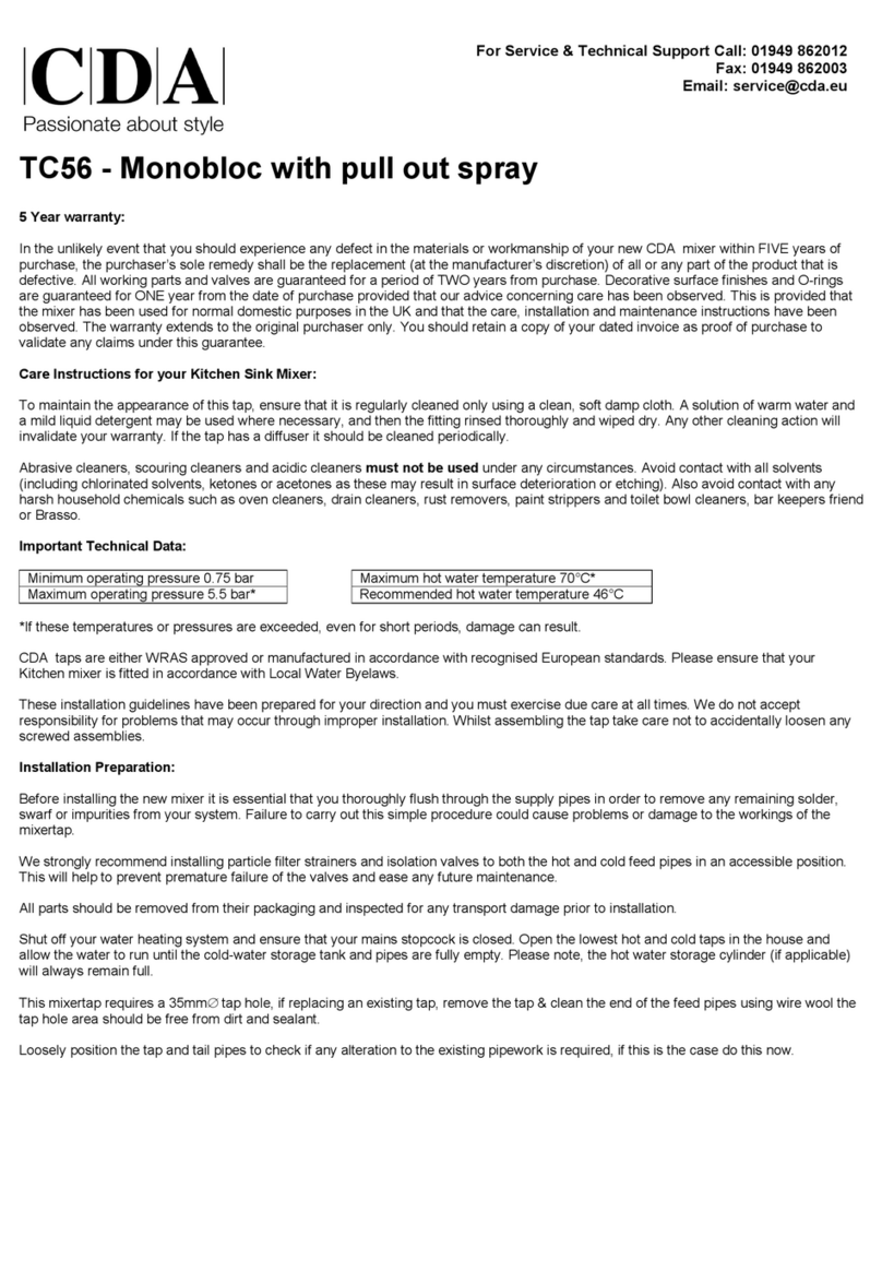 CDA TC56CH User manual