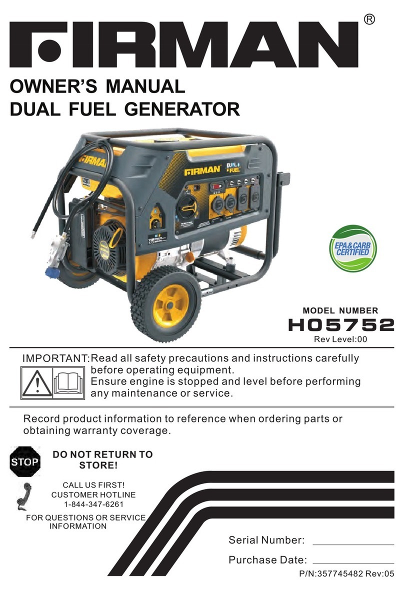 Firman H05752 owner's manual