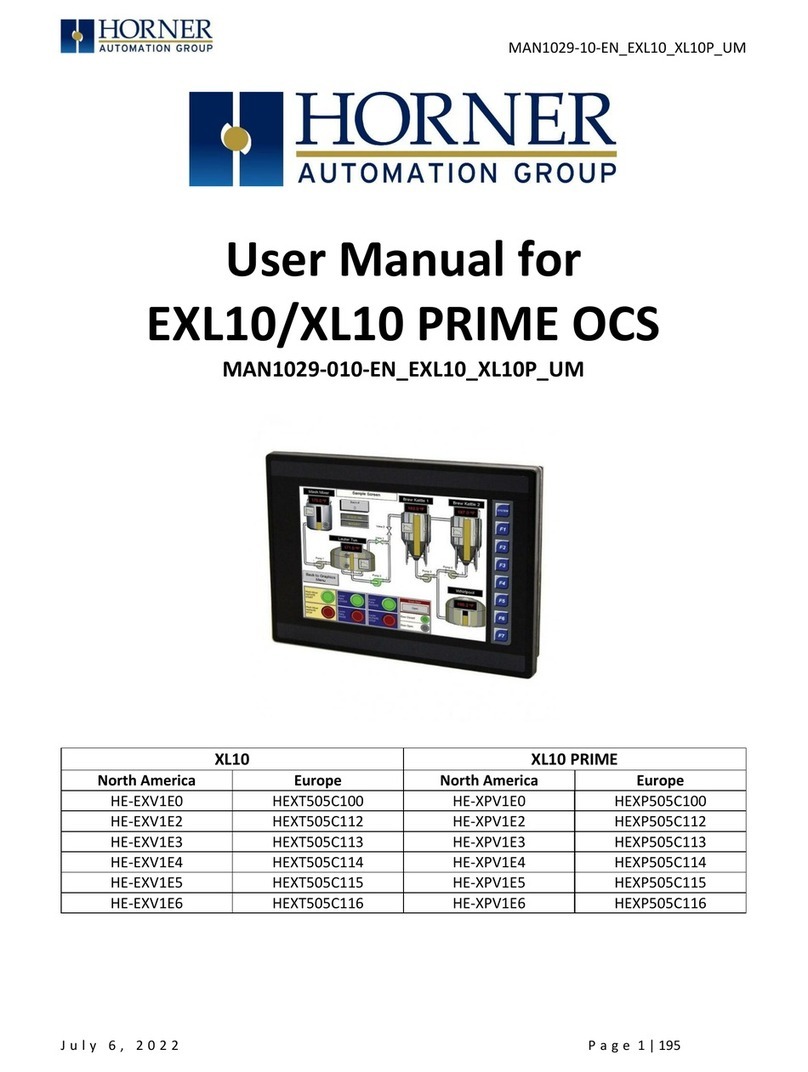 HORNER APG XL10 PRIME OCS user manual