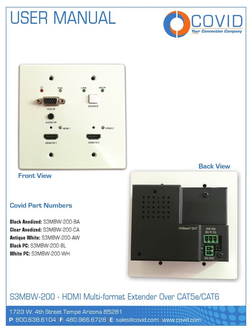 Covid S3MBW-200 user manual
