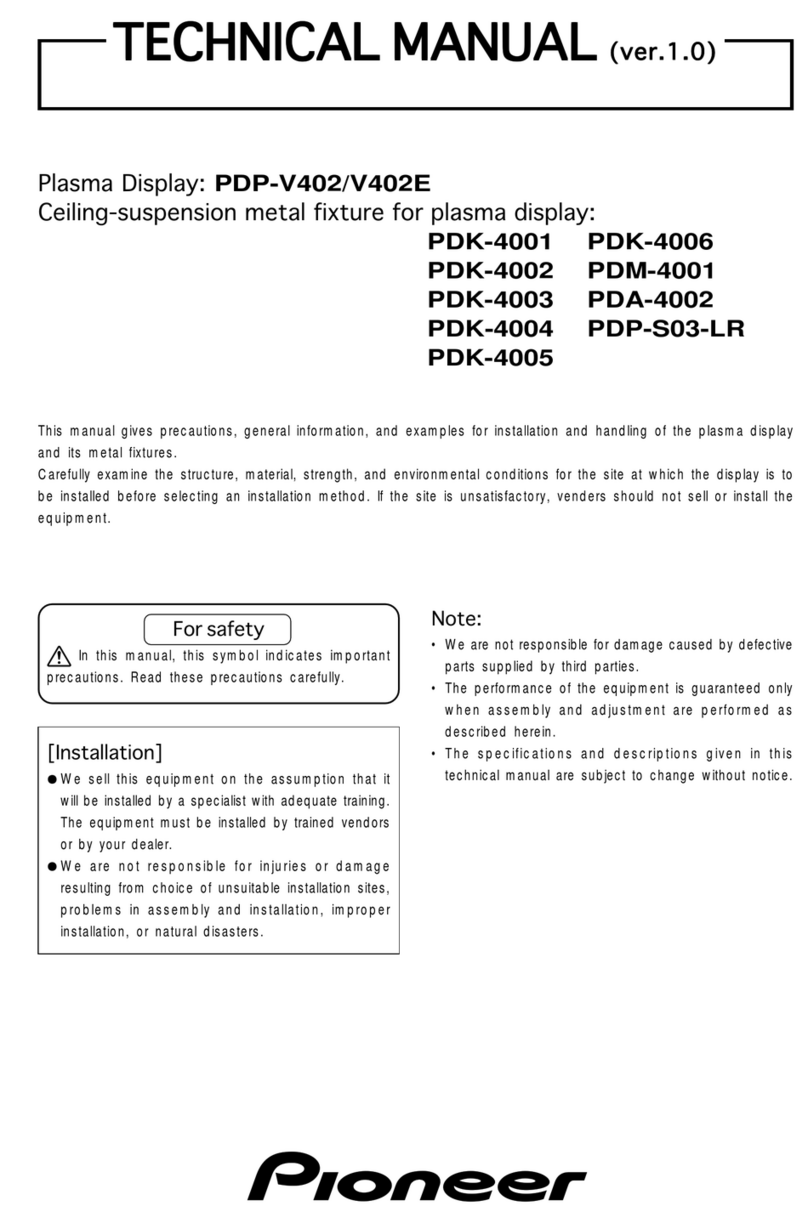 Pioneer PDM-4001 User manual