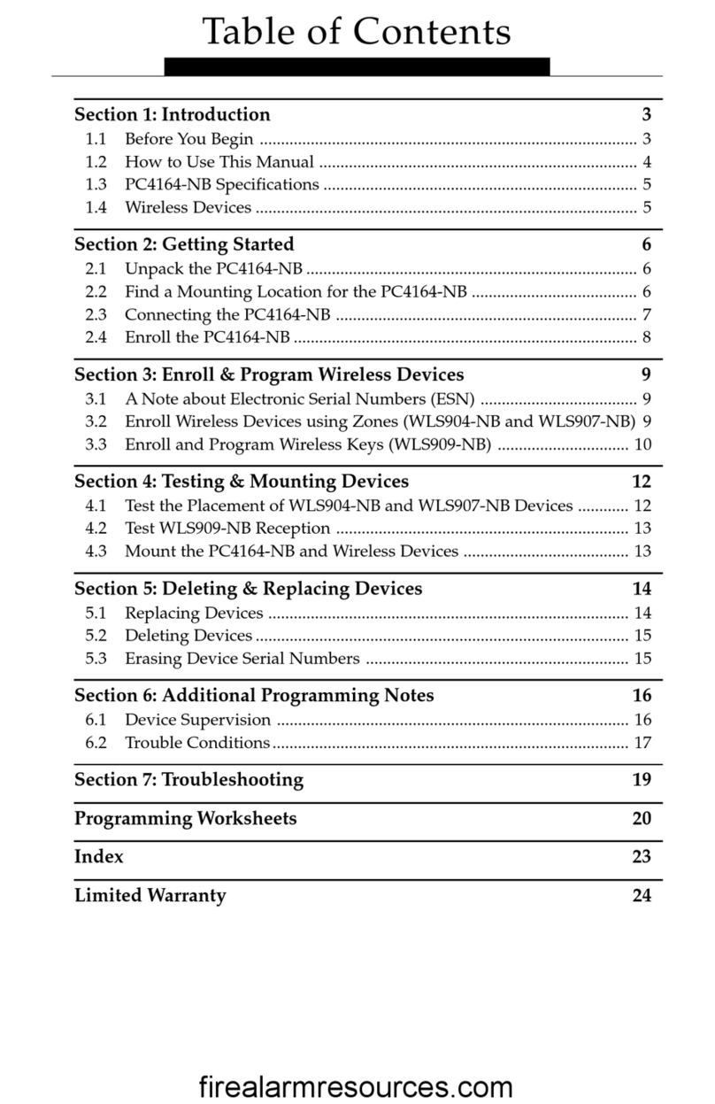 Maxsys PC4164-NB User manual