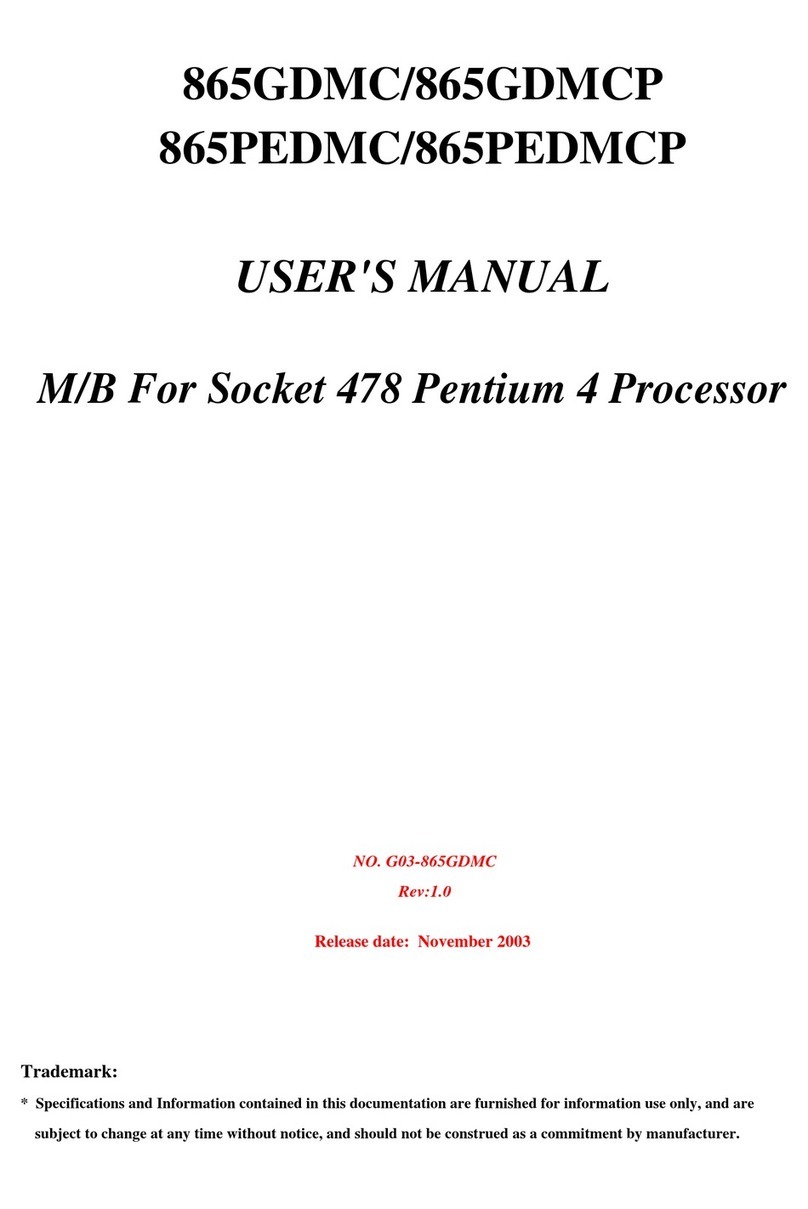 JETWAY 865GDMC User manual