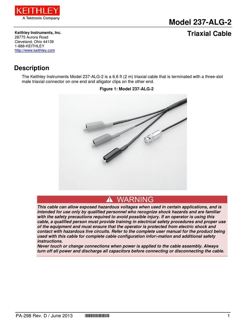 Tektronix Keithley 237-ALG-2 User manual