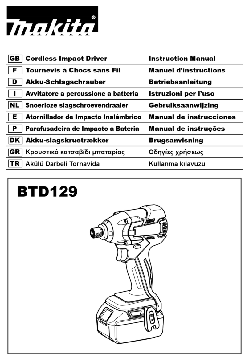 Makita BTD129RHE User manual