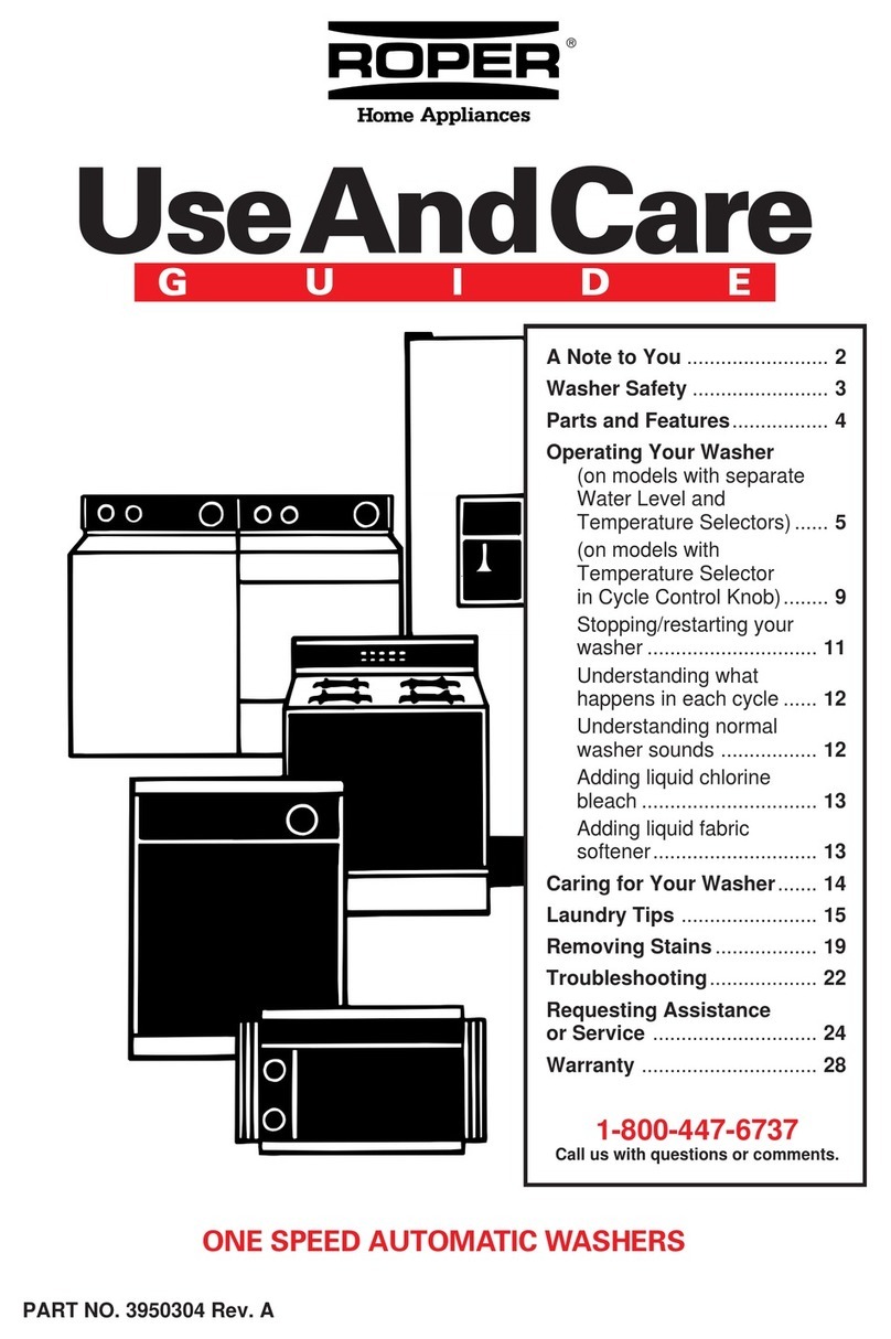 Roper RAX6144EW0 Use and care guide