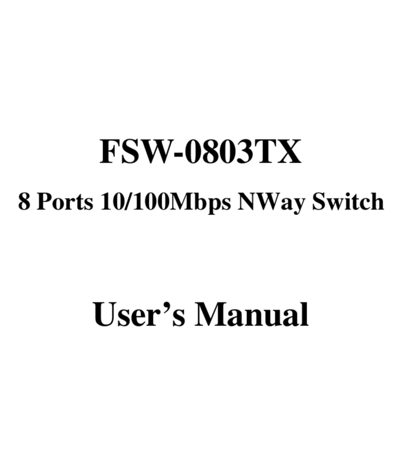 LevelOne FSW-0803TX User manual LevelOne FSW-0803TX User manual
