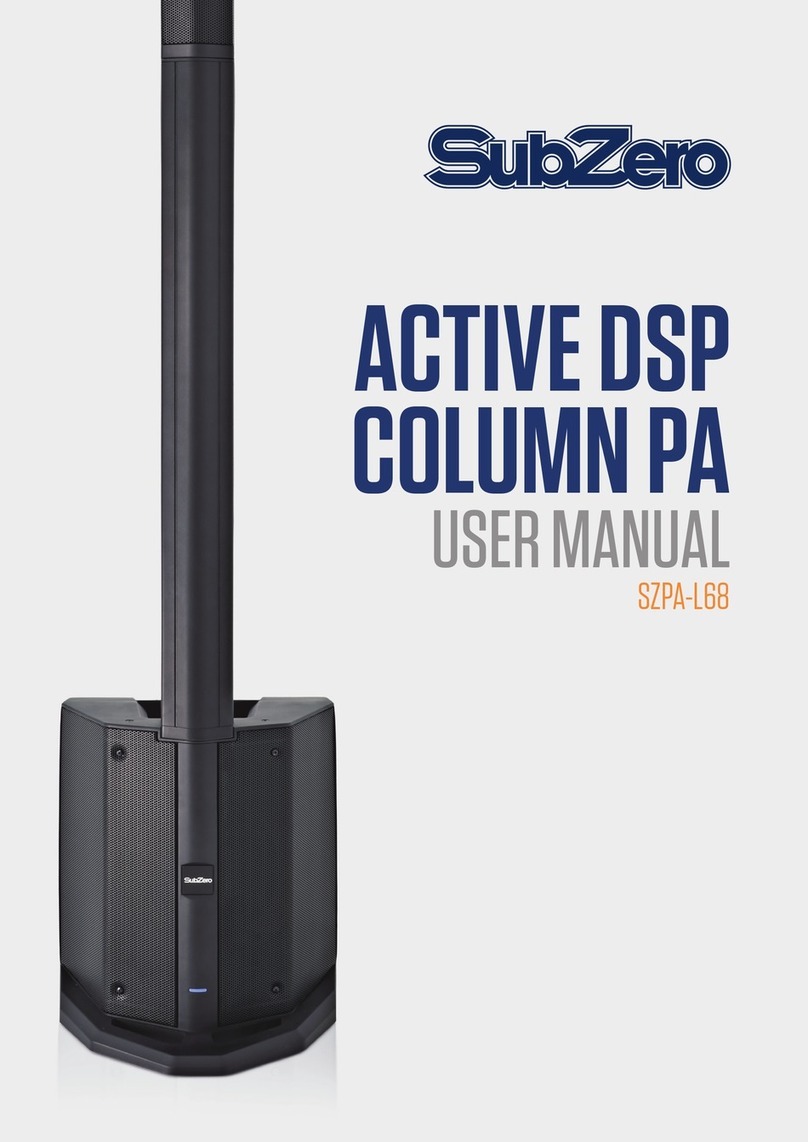 Subzero SZPA-L68 User manual