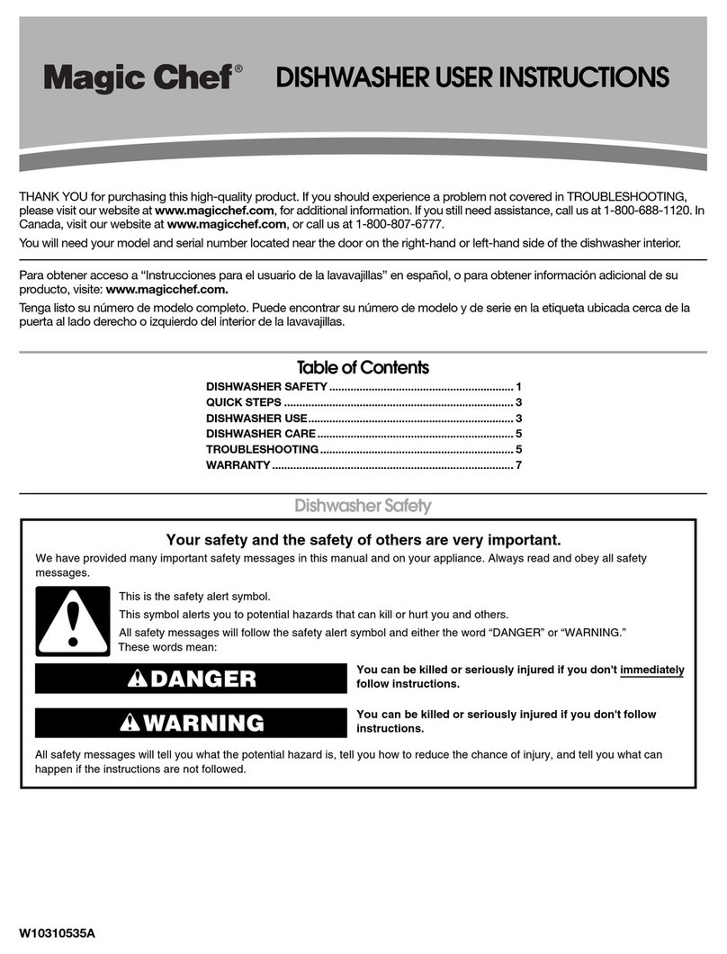 Magic Chef CDB7000AWS5 User manual