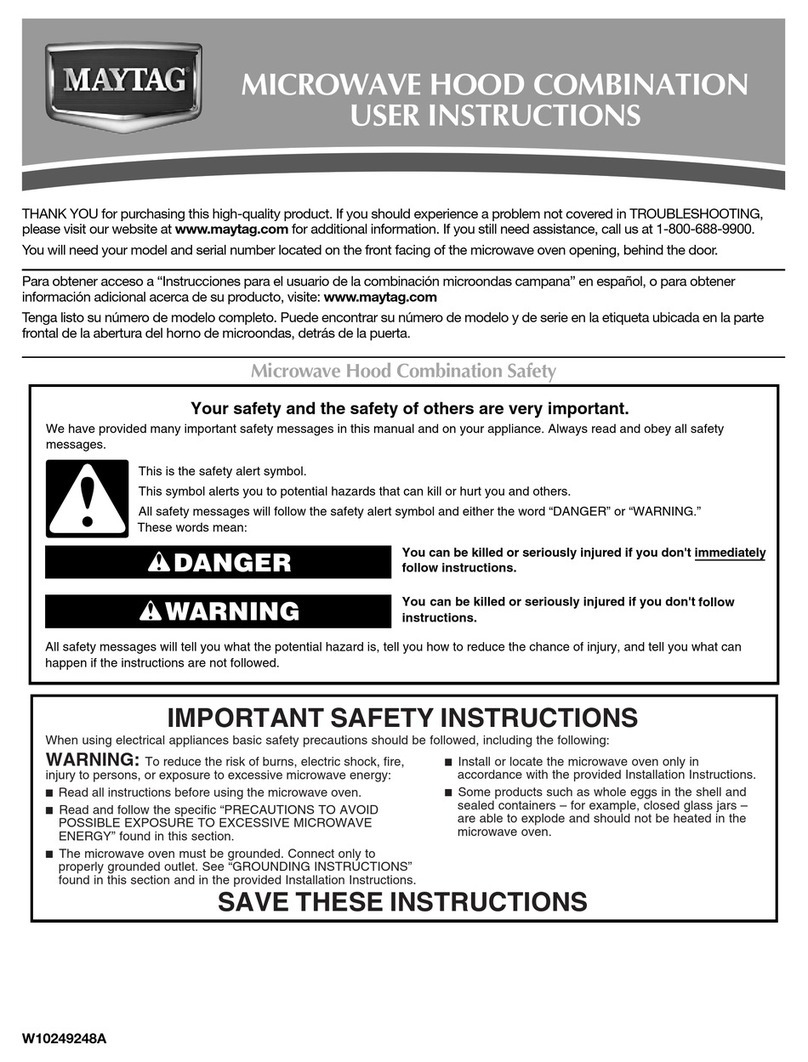 Maytag MMV1164WS0 User manual