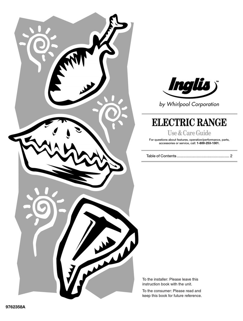 Whirlpool Inglis IES355RQ1 Use & care guide
