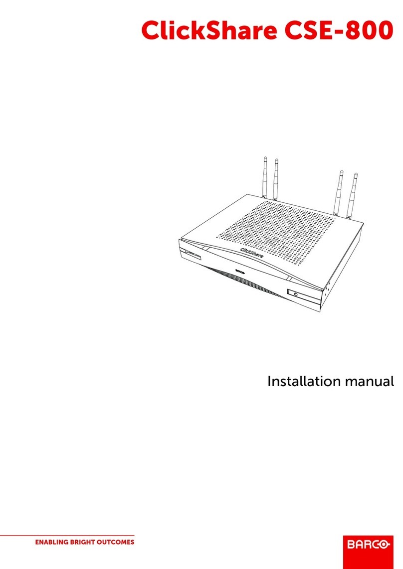 Barco R9861580US installation manual