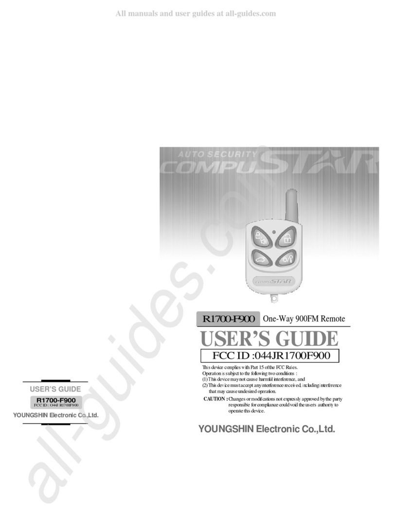 YOUNGSHIN Electronic CompuSTAR R1700-F900 user guide