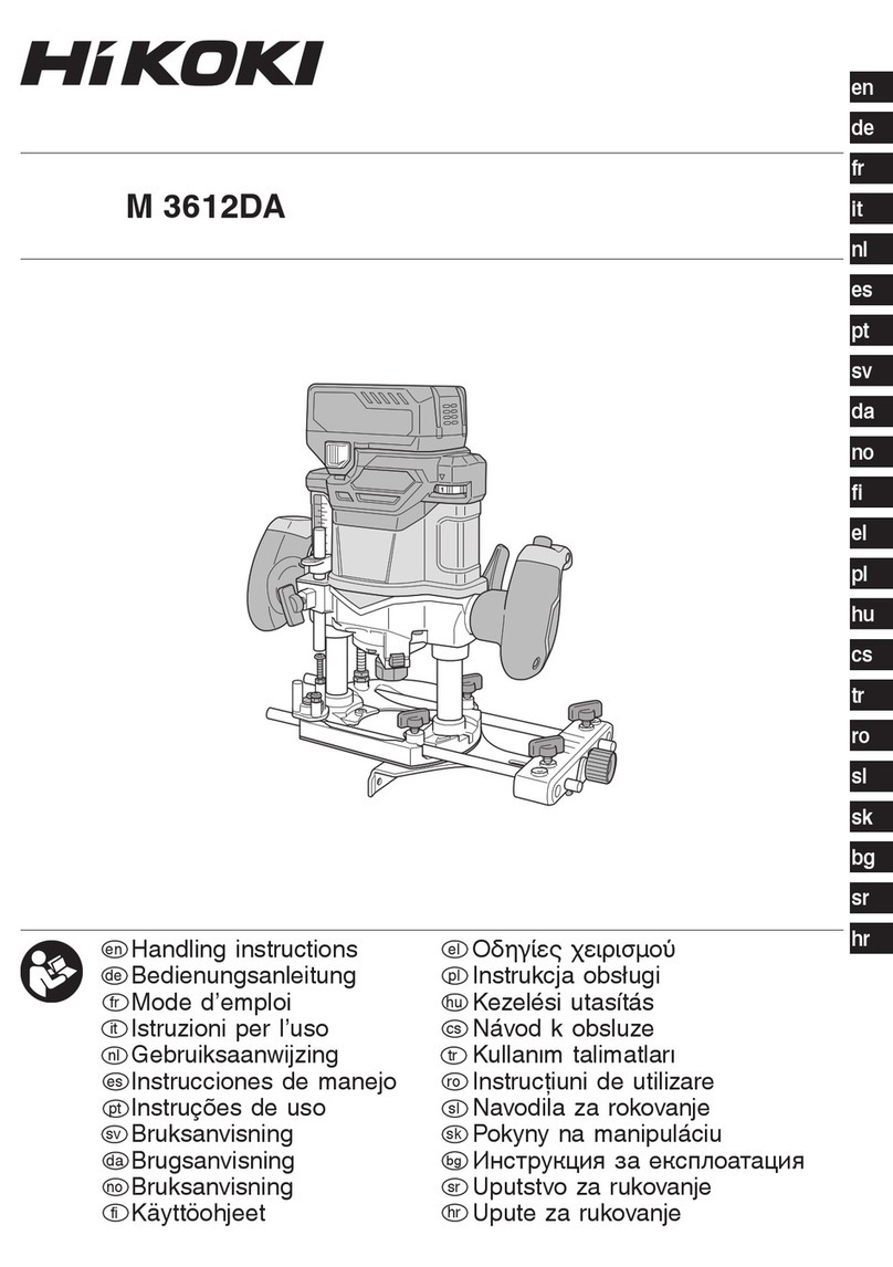 HIKOKI M3612DAW2Z User manual