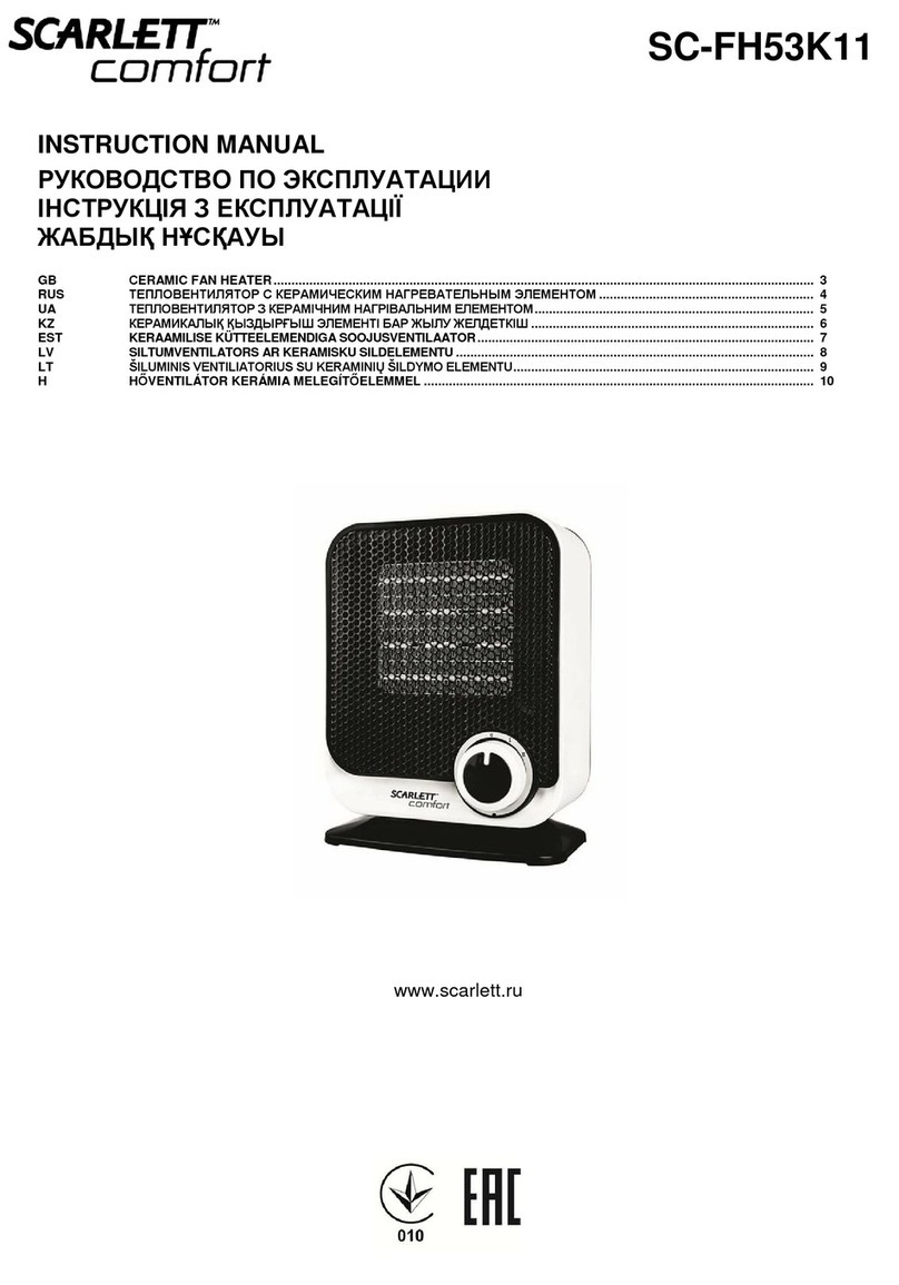 Scarlett comfort SC-FH53K11 instruction manual Scarlett comfort SC-FH53K11 instruction manual