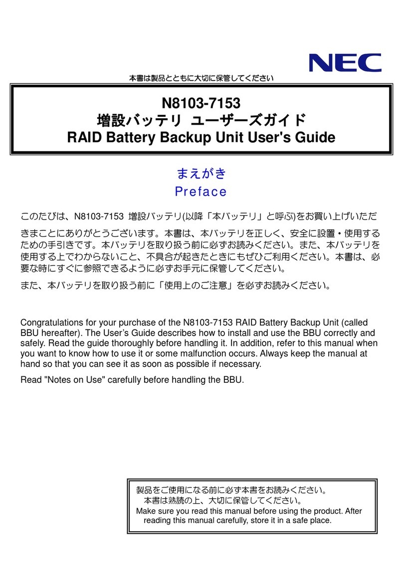 NEC N8103-7153 User manual