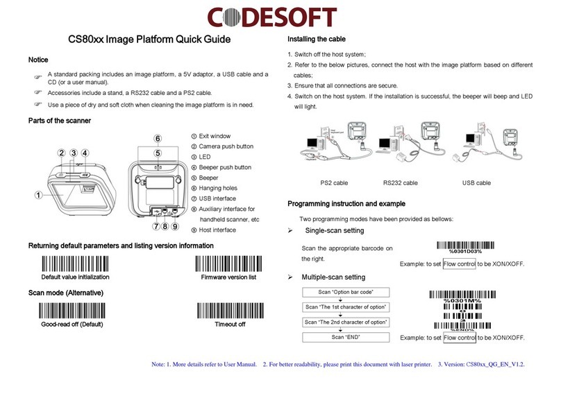 Codesoft Image Platform CS80 Series quick guide