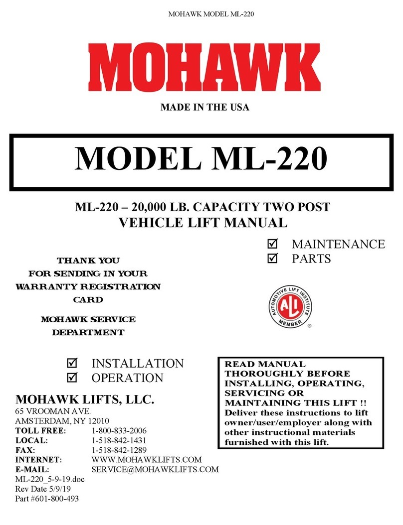 Mohawk ML-220 User manual