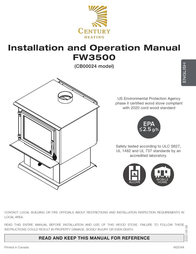 Century Heating FW3500 User manual