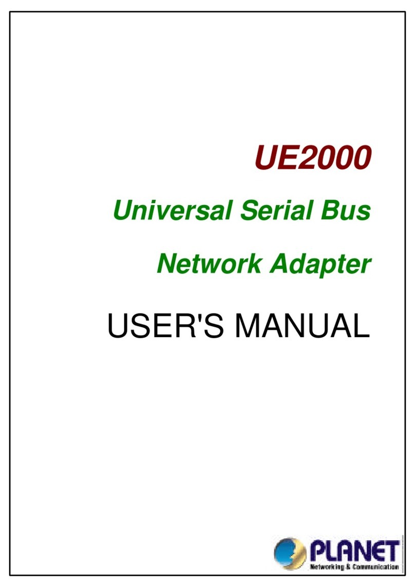 Planet UE2000 user manual