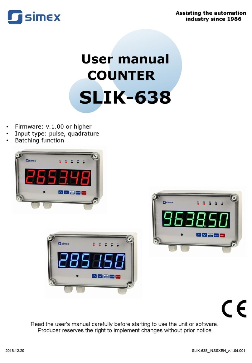 Simex SLIK-638 User manual