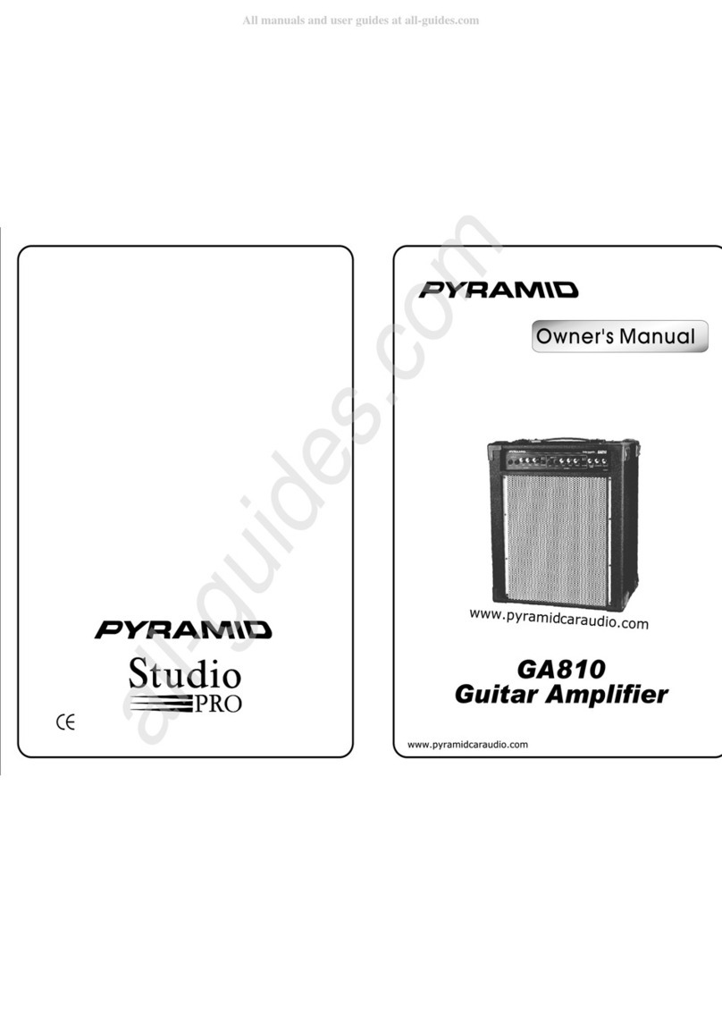 Pyramid Studio PRO GA810 owner's manual