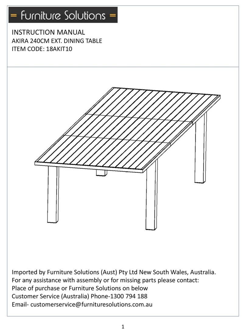 Furniture Solutions AKIRA 18AKIT10 instruction manual Furniture Solutions AKIRA 18AKIT10 instruction manual