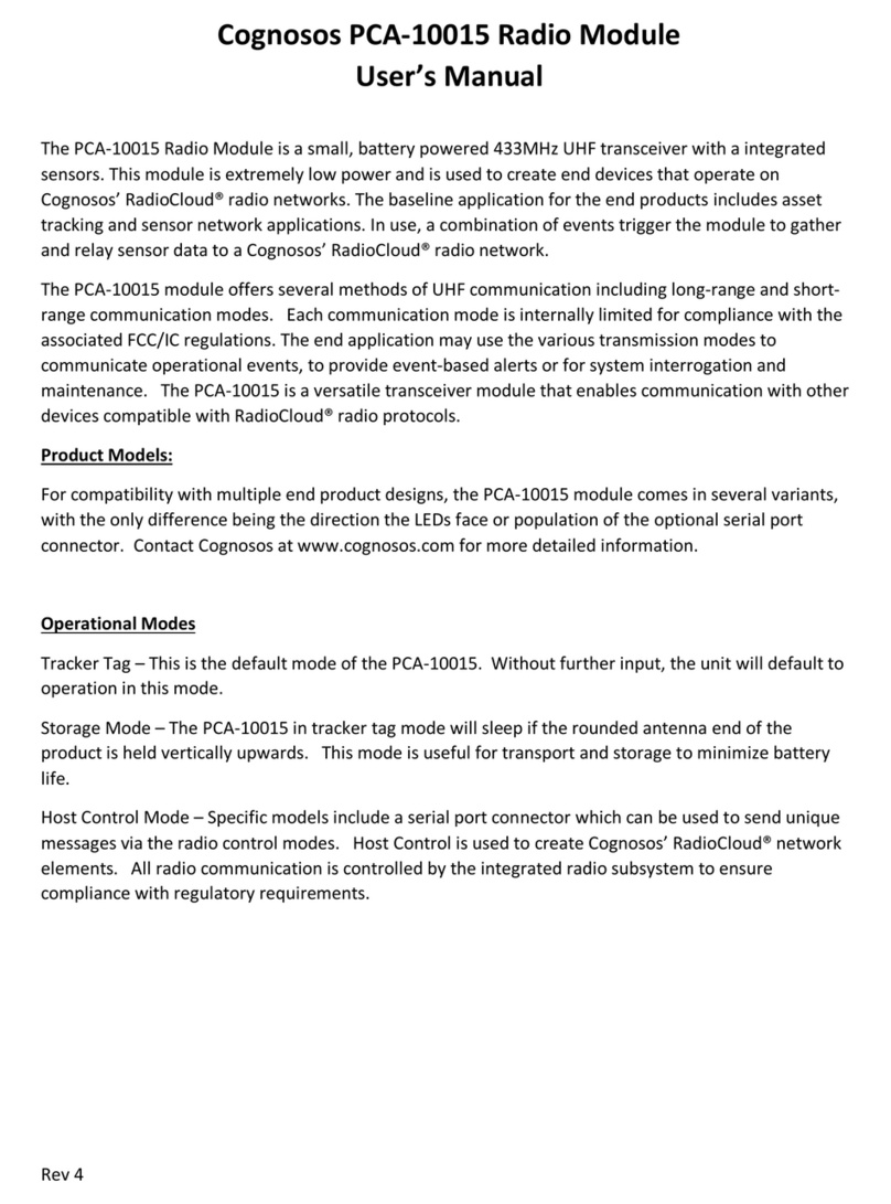 Cognosos PCA-10015 user manual