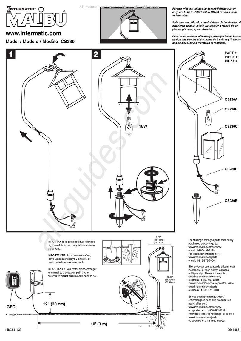 Intermatic Malibu CS230 User manual