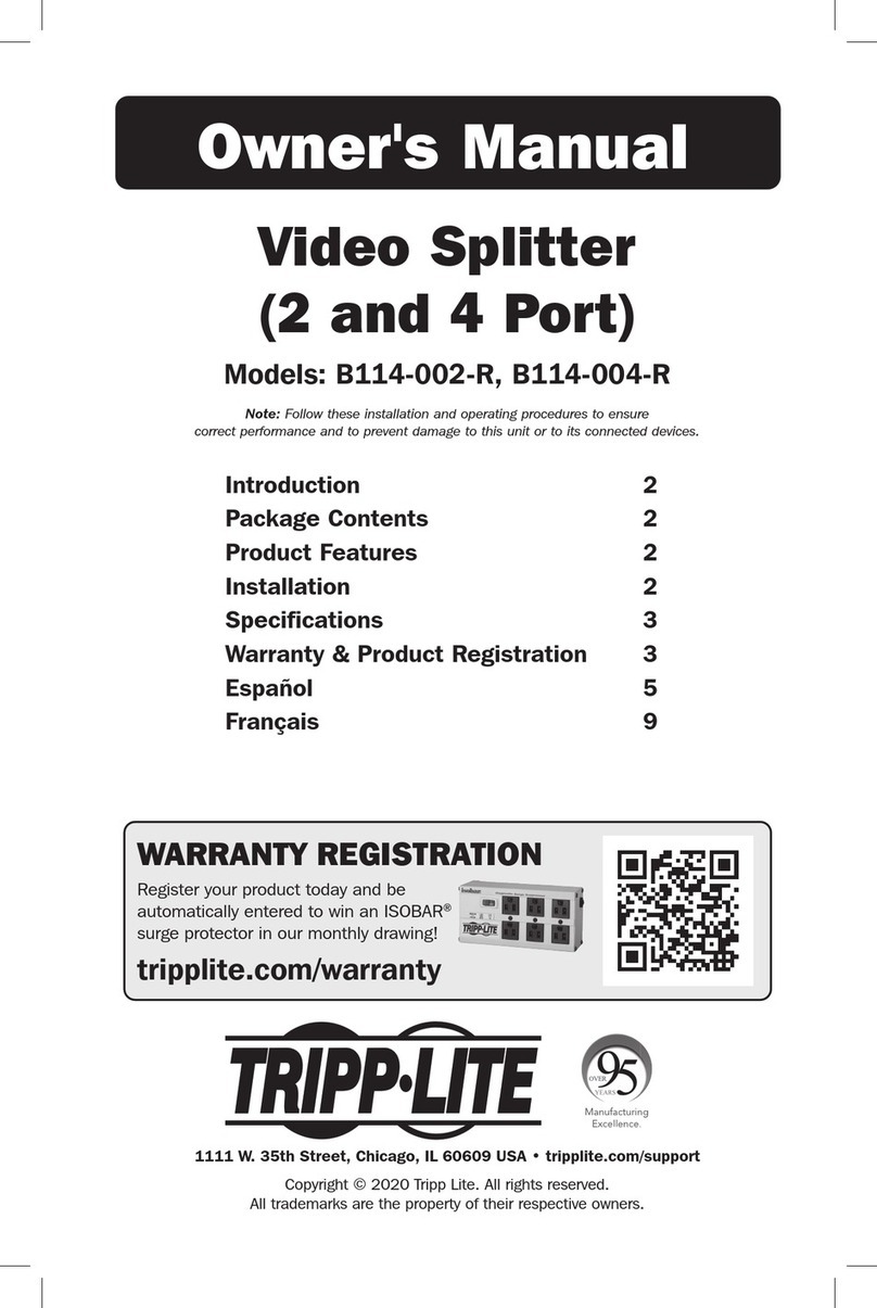 Tripp Lite B114-002-R owner's manual