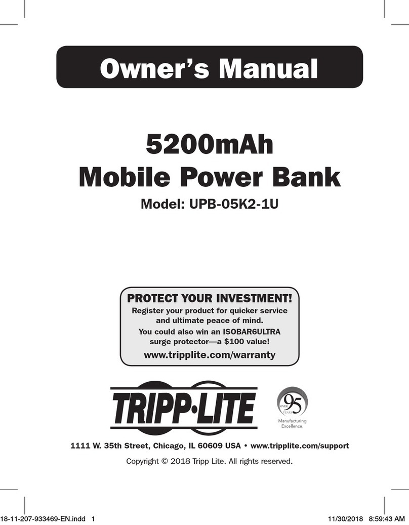Tripp Lite UPB-05K2-1U User manual